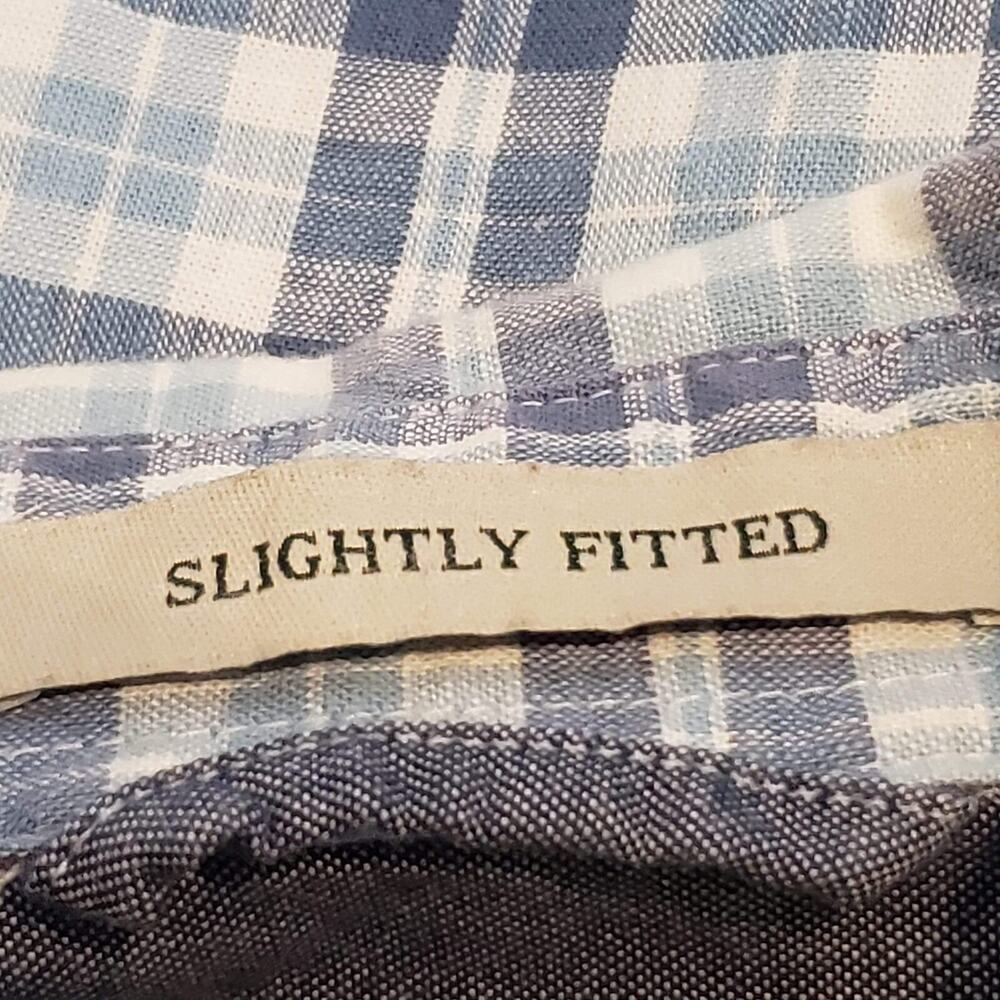 LL Bean Shirt Men's Small Blue Plaid Cotton Outdoor Camping Lined Cabin Hike - Picture 5 of 9